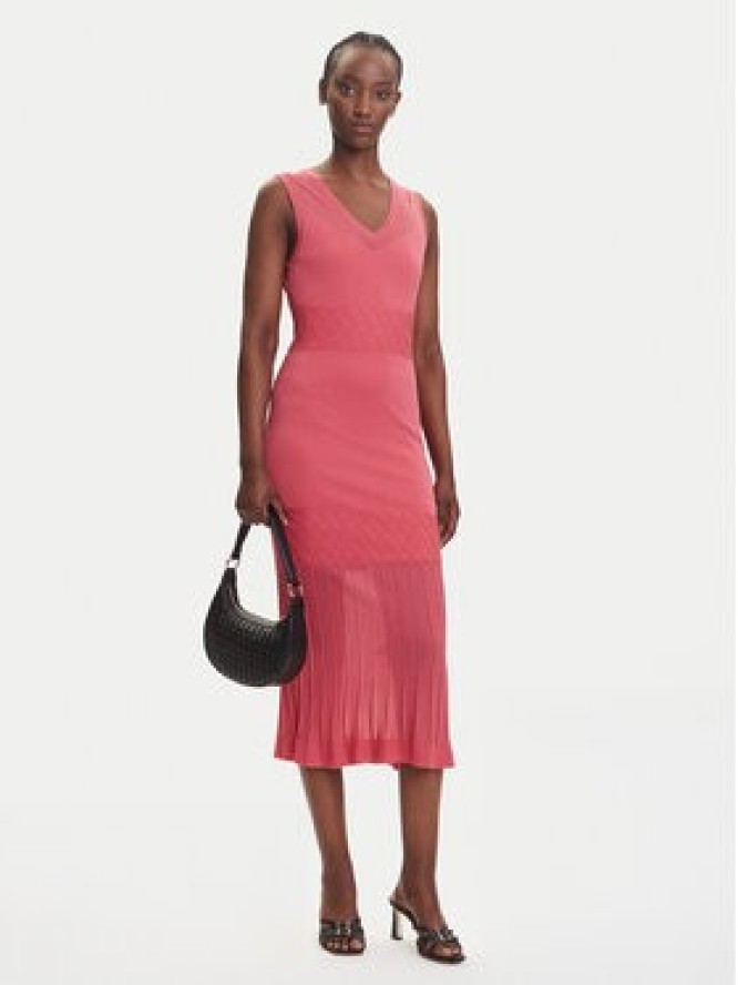 Fracomina Sukienka codzienna FJ25SD5003K54701 Koralowy Regular Fit