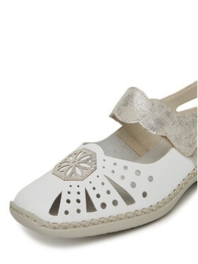 Rieker Półbuty 41368-80 Biały