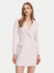 Elisabetta Franchi Sukienka koktajlowa AB-734-51E2-V600 Różowy Regular Fit