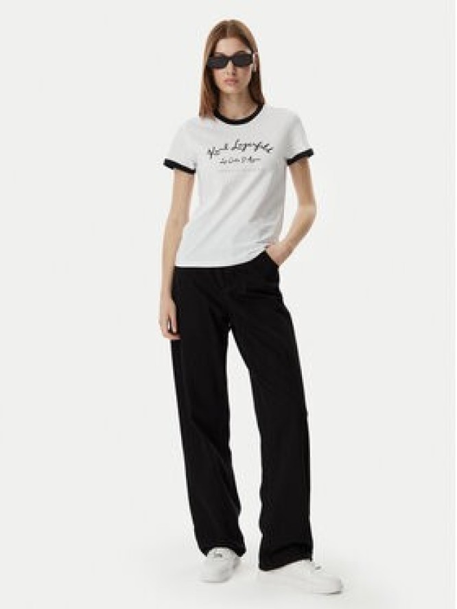 KARL LAGERFELD T-Shirt B2W17021 Biały Slim Fit