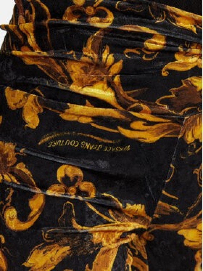 Versace Jeans Couture Legginsy 79HAC322 JS508 Czarny Slim Fit