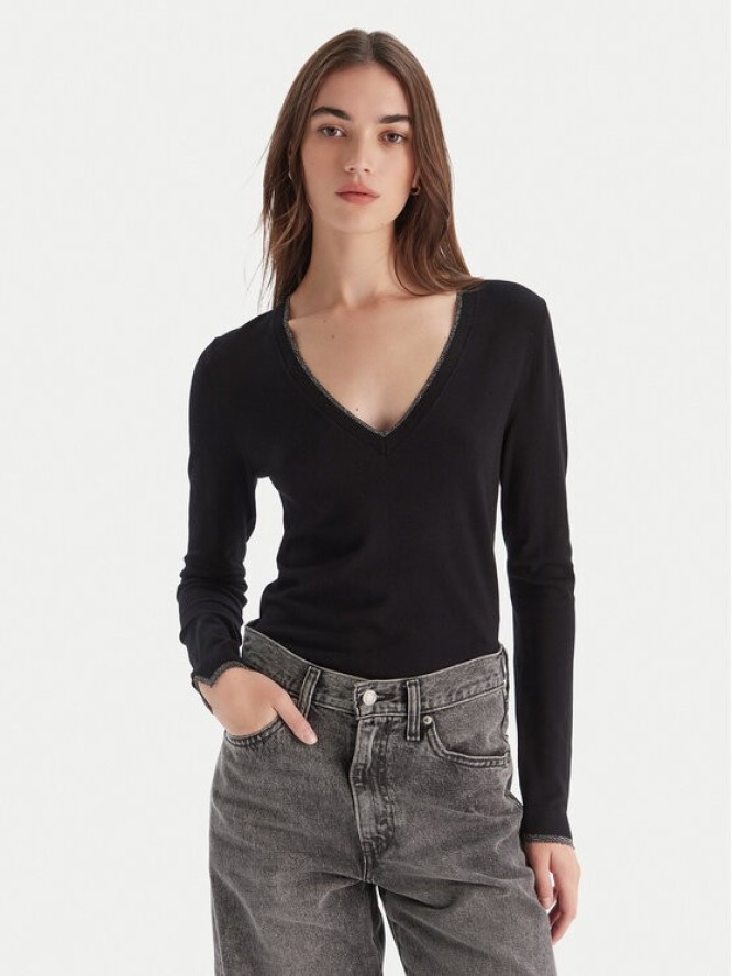 Liu Jo Sweter MF5227 MS49I Czarny Regular Fit