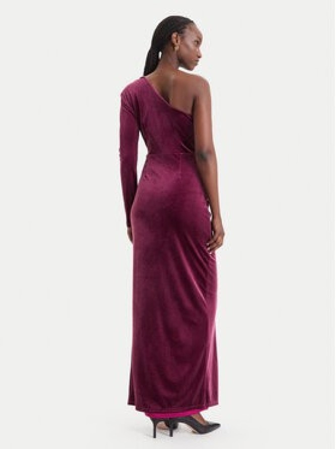 Fracomina Sukienka wieczorowa FQ26WD3003W59601 Bordowy Slim Fit
