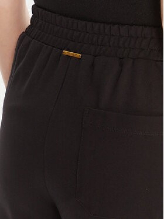 TWINSET Spodnie materiałowe 252LI2NCC Czarny Regular Fit