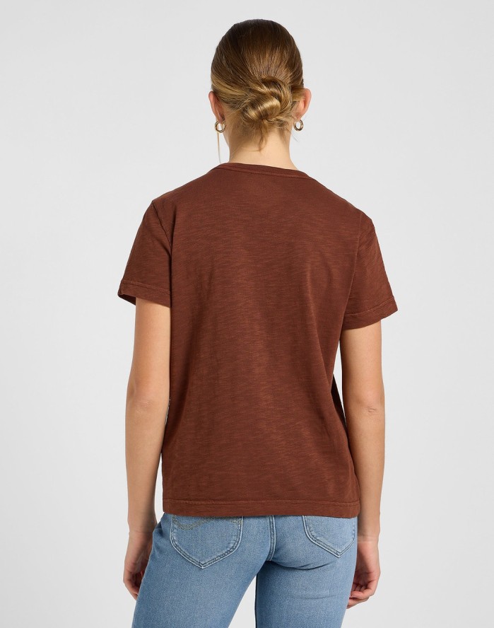 DAMSKA KOSZULKA LEE PERFECT TEE LUXE BROWN 112370965