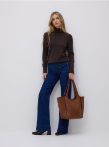 Torebka shopper - brązowy