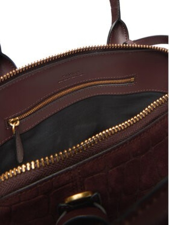 PINKO Torebka Bowling Bag Medium AI 25-26 PLTT 105906 A2YW Bordowy