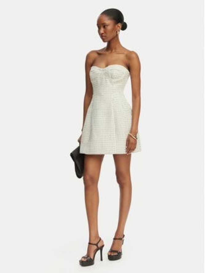 Bardot Sukienka koktajlowa Florine 60134DB Écru Slim Fit