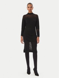 Rinascimento Sukienka koktajlowa CFM0012384003 Czarny Slim Fit