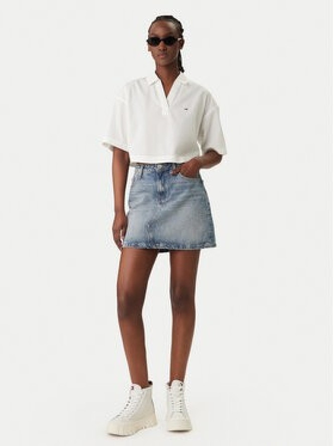 Tommy Jeans Polo DW0DW22596 Biały Relaxed Fit