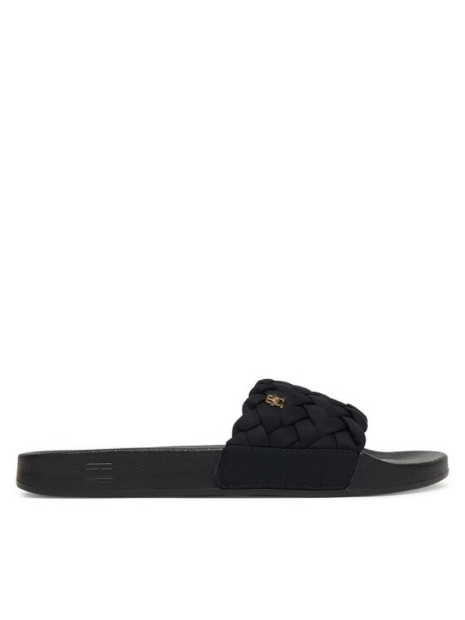 Tommy Hilfiger Klapki Th Braided Pool Slide FW0FW09203 Czarny
