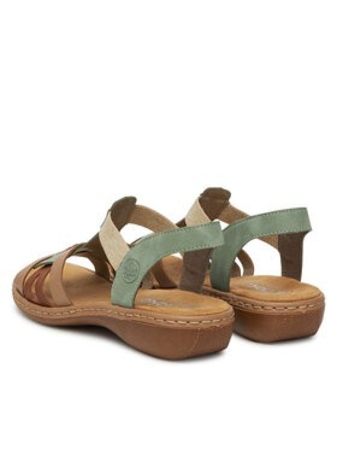 Rieker Sandały 65918-52 Zielony