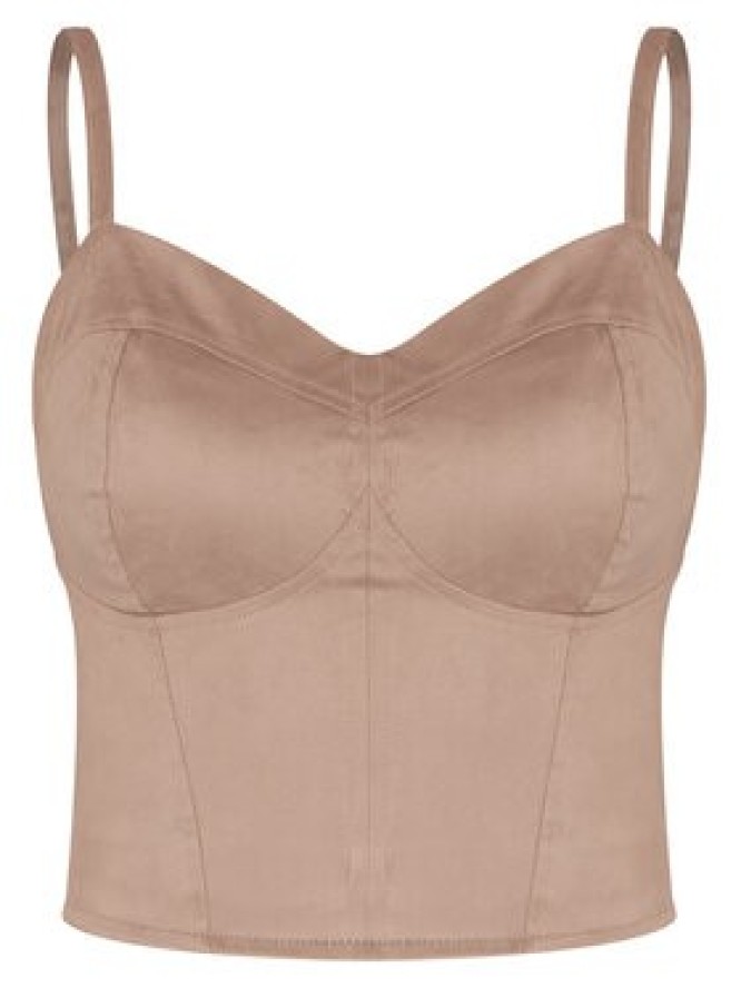 Guess Top W6RH03 WJ472 Beżowy Slim Fit