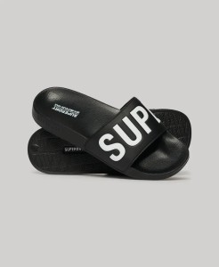 superdry Vegan Core Pool japonki damskie z materiału syntetycznego – BLACK/WHITE
