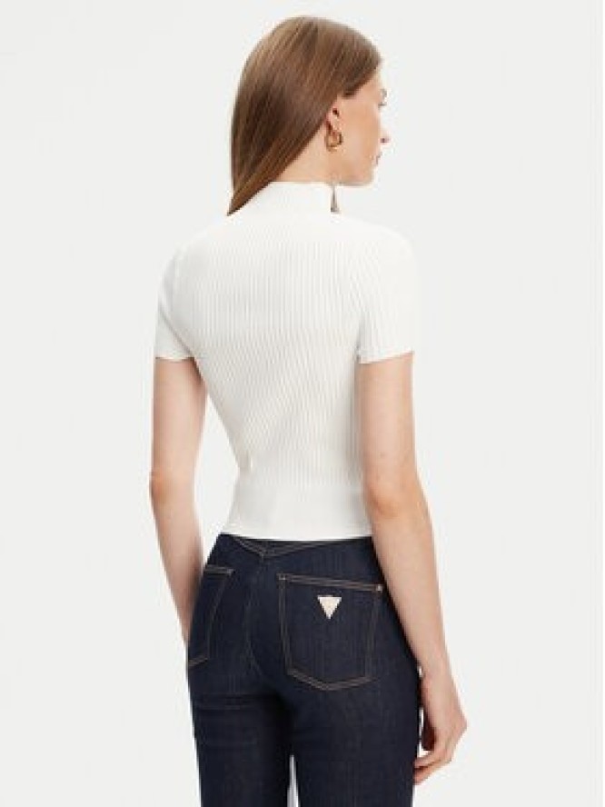 Guess Sweter W5YR04 Z0040 Biały Regular Fit