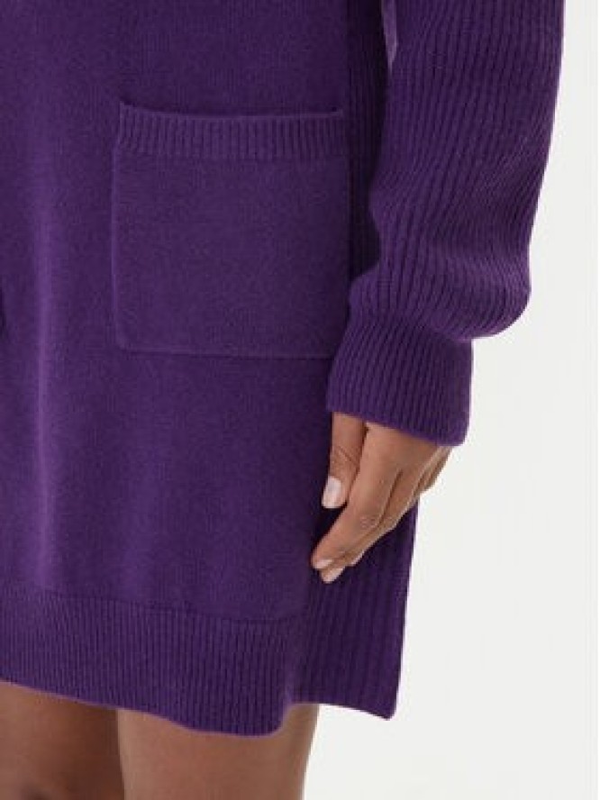 Liu Jo Sukienka dzianinowa MF5063 MS009 Fioletowy