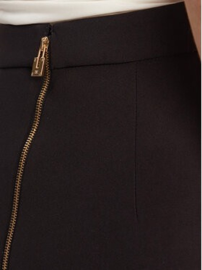 Elisabetta Franchi Spódnica ołówkowa GO-137-56E2-V320 Czarny Regular Fit