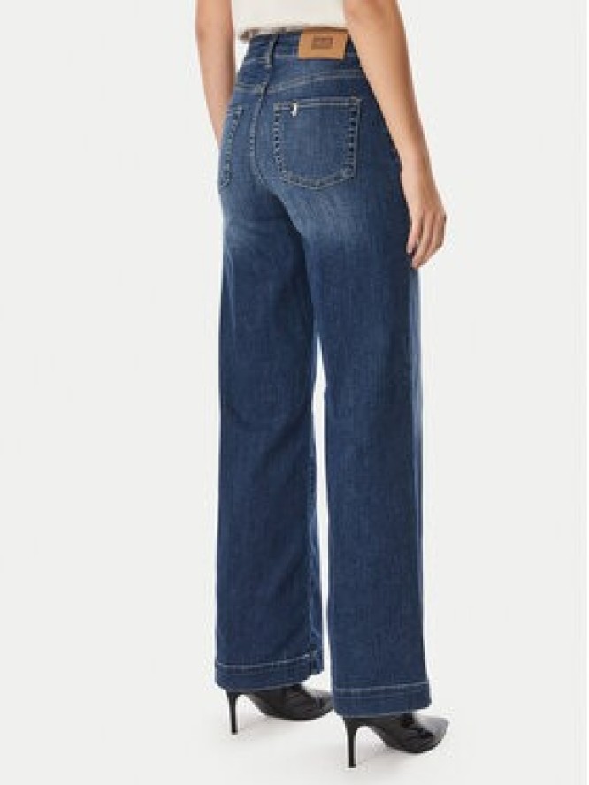 Liu Jo Jeansy UF6068 DS081 Granatowy Wide Leg