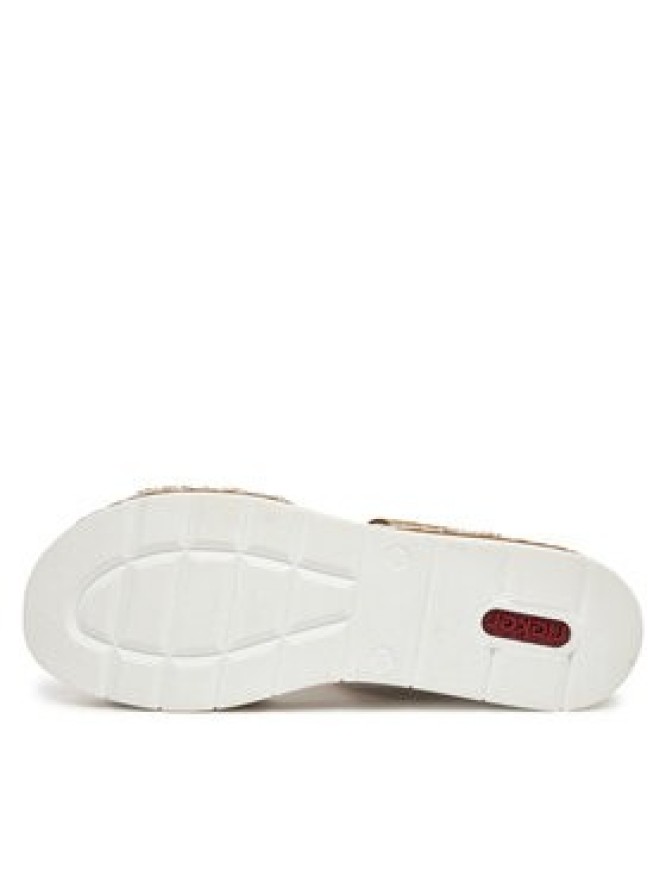 Rieker Klapki V1243-60 Beżowy