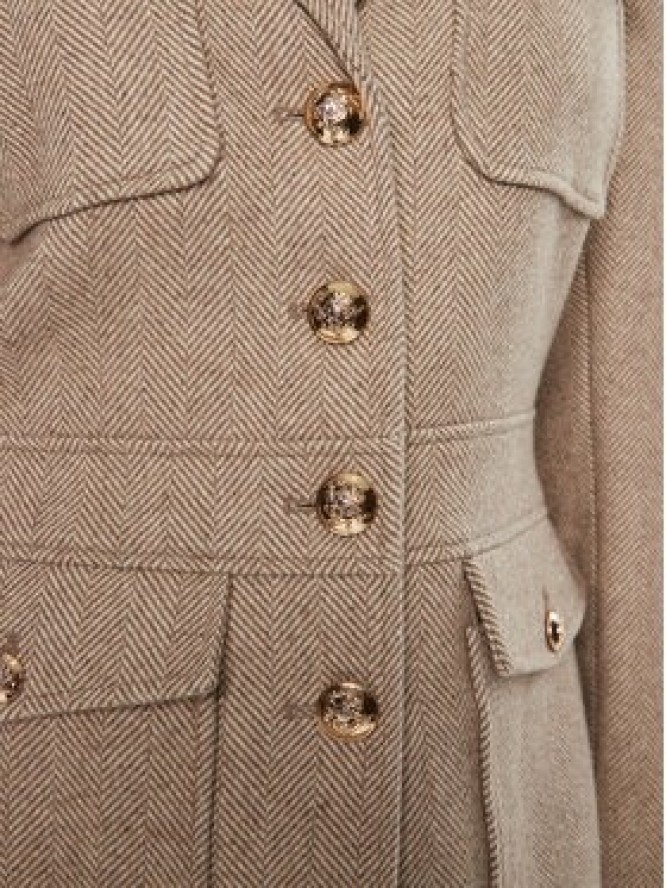 Bruuns Bazaar Marynarka Baki BBW4290 Beżowy Slim Fit