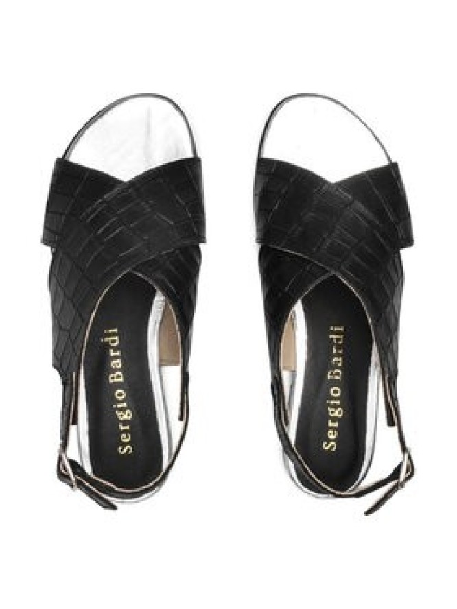 Sergio Bardi Sandały SB-76-11-001164 Czarny