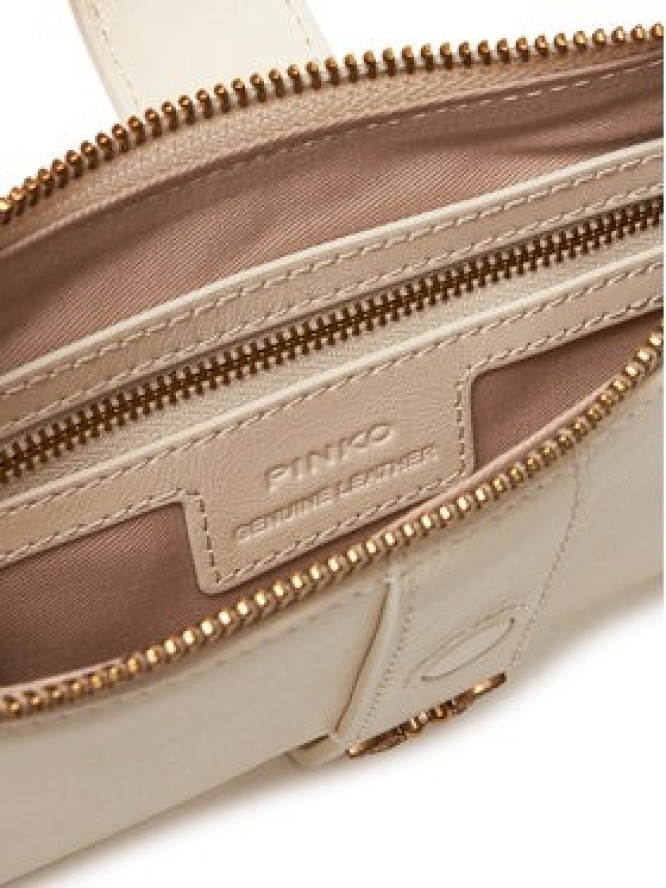PINKO Torebka Arthemis Shoulder Mini . AI 24-25 PLTT 103512 A29V Écru