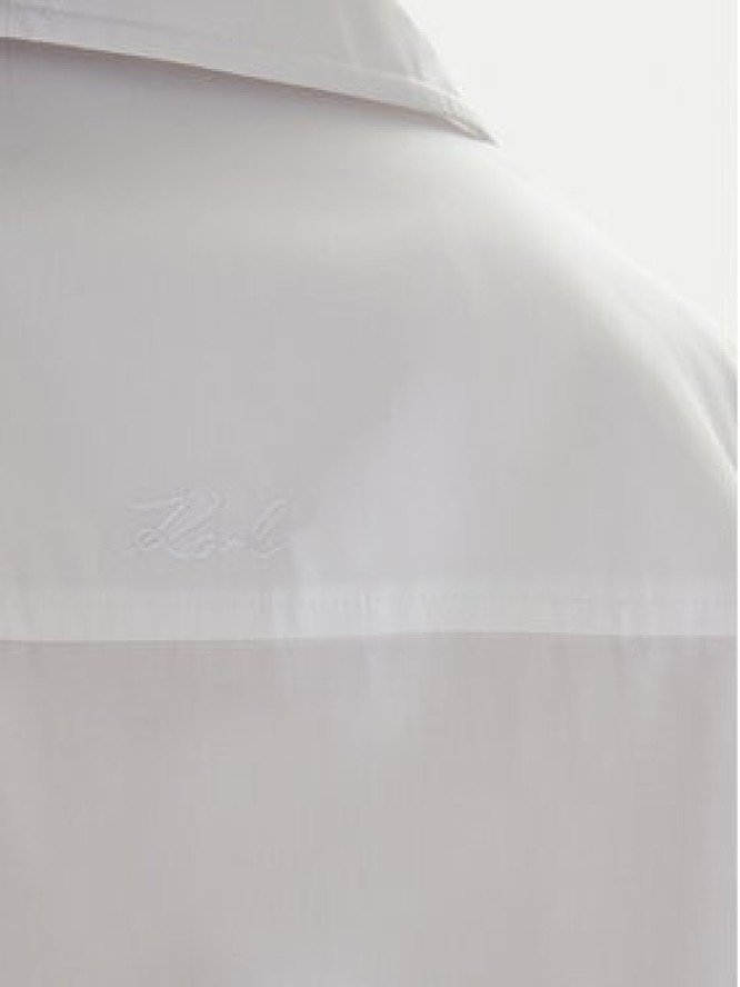 KARL LAGERFELD Koszula B1W11013 Biały Relaxed Fit