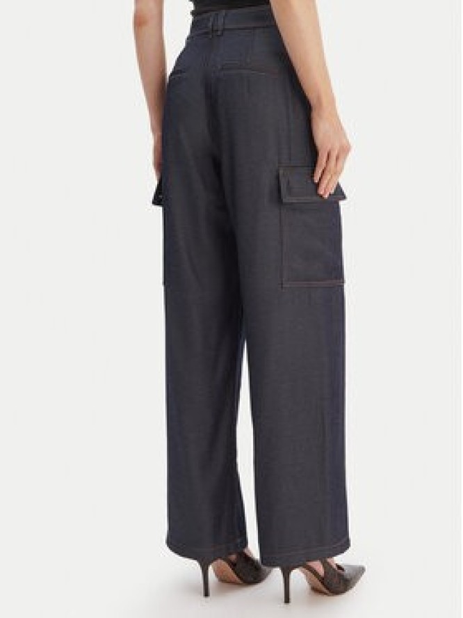 Guess Spodnie materiałowe W6RB65 WL842 Granatowy Regular Fit