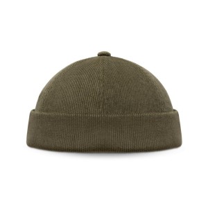 Sztruksowa czapka dokerka Siroko Cord Docker Green