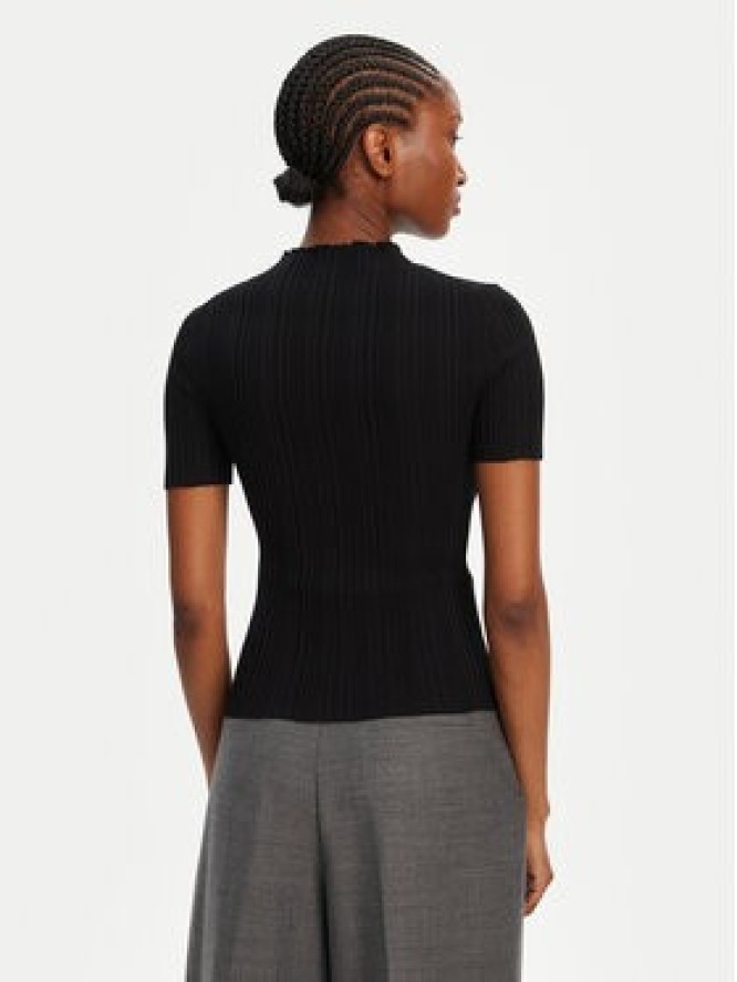 HUGO Sweter Sarphapilk 50542598 Czarny Slim Fit