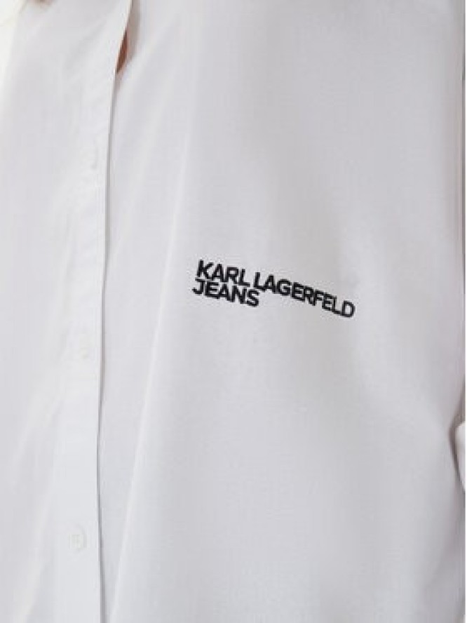 Karl Lagerfeld Jeans Koszula A3W11010 Biały Regular Fit