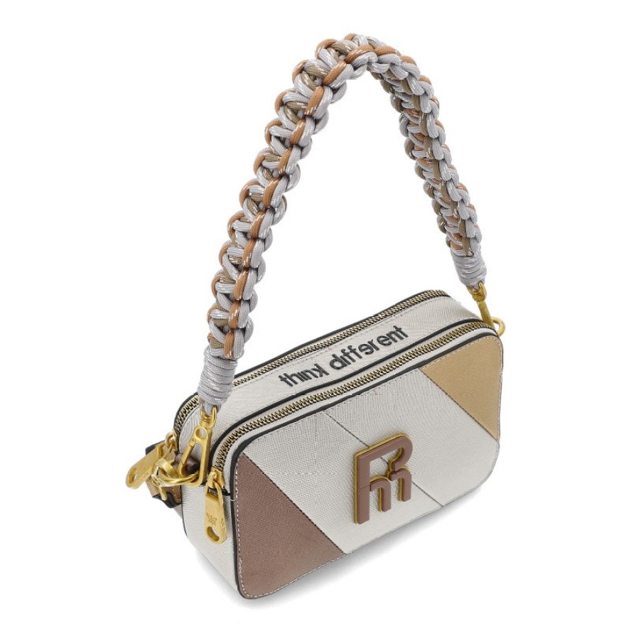 Srebrna Zgrabna Torebka Damska Pepe Moll