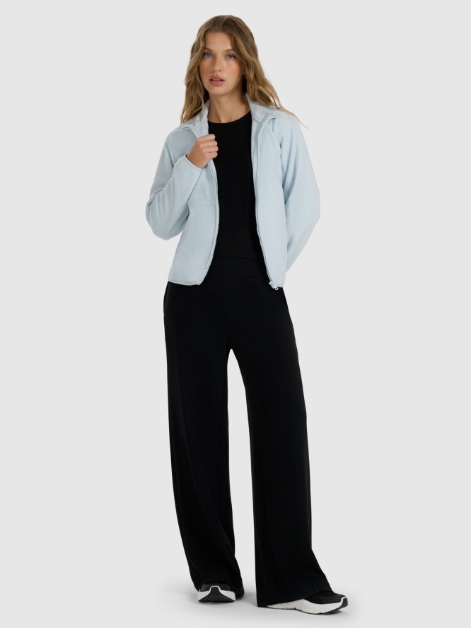 4F Polar ze stójką regular damski - niebieski L