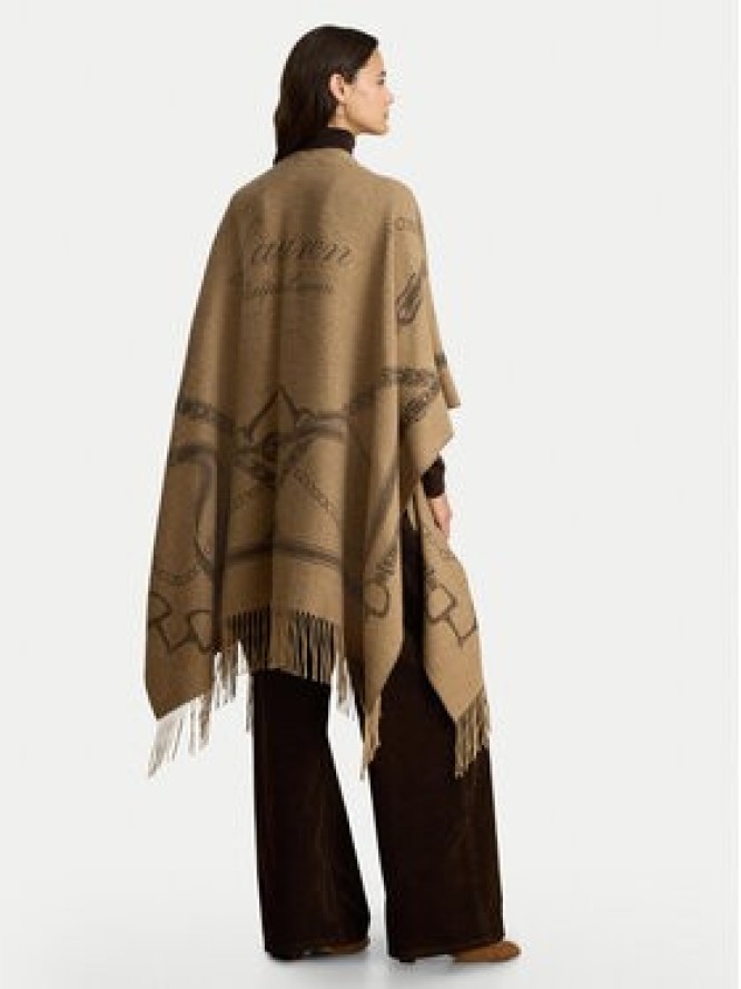 LAUREN RALPH LAUREN Ponczo 454P23618004 Brązowy jasny