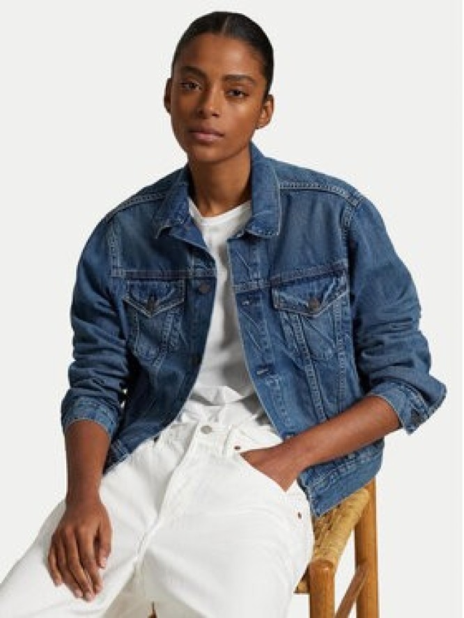 Polo Ralph Lauren Kurtka jeansowa 211969408001 Niebieski Relaxed Fit