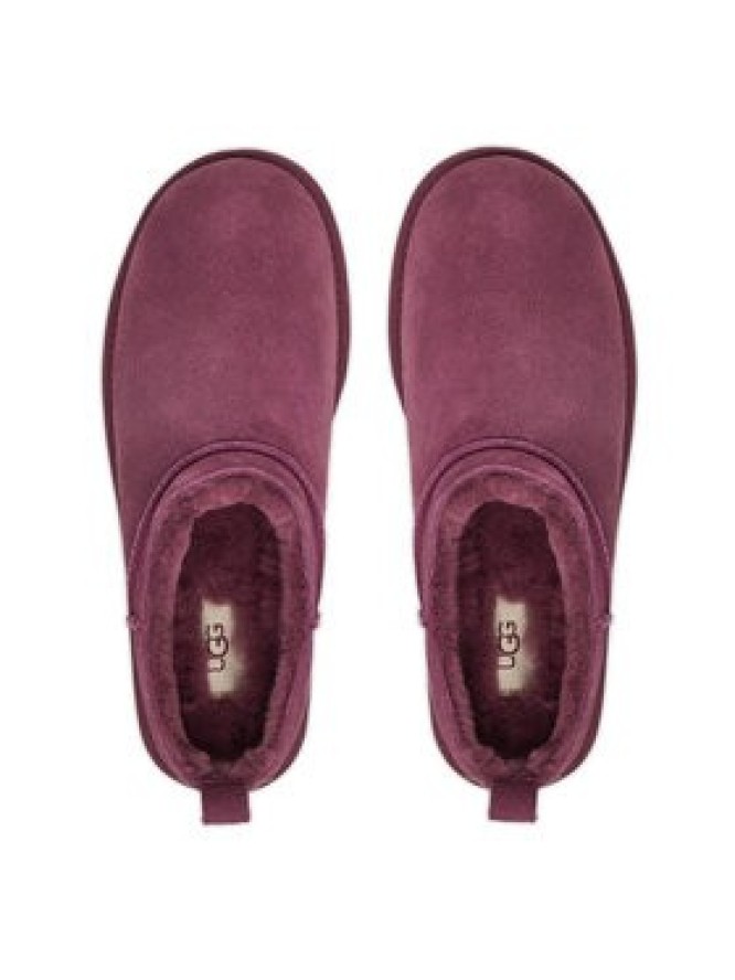 Ugg Śniegowce W Classic Micro 1173891 Bordowy