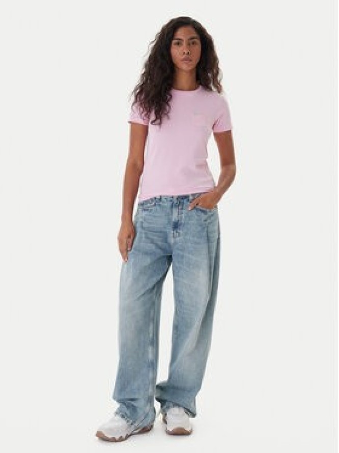 Guess Jeans T-Shirt W5RI52 J1314 Różowy Regular Fit