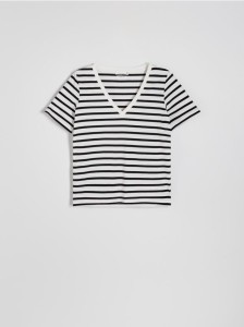 T-shirt regular z merceryzowanej bawełny - wielobarwny