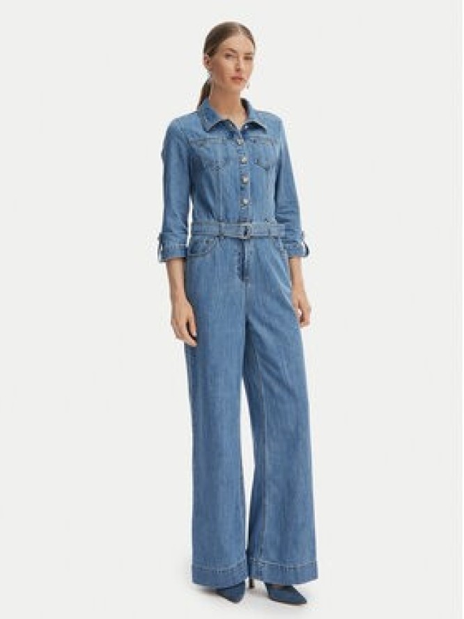 Morgan Kombinezon 261-PIMA Niebieski Wide Leg