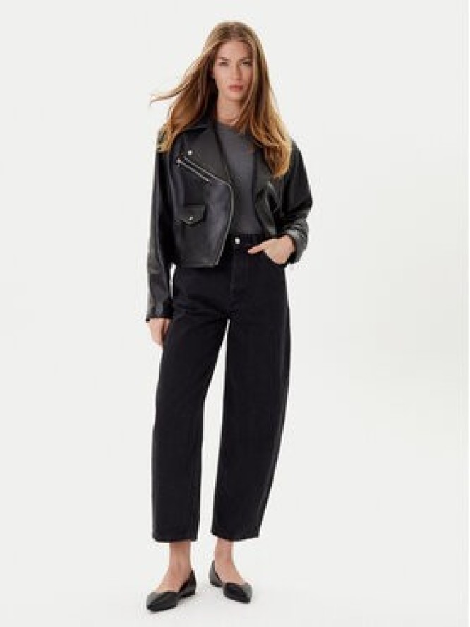 HUGO Jeansy Gimine_3 50544027 Czarny Mom Fit