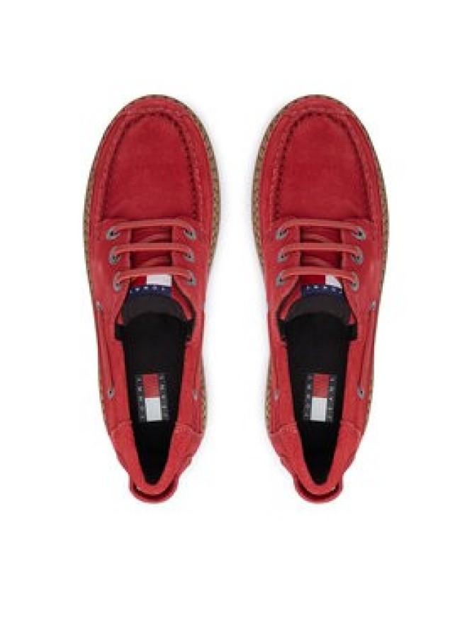 Tommy Jeans Półbuty Tjw Archive '01 Low Boat Shoe EN0EN03157 Czerwony