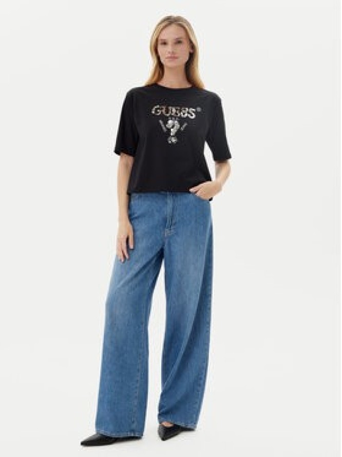 Guess T-Shirt V4YI06 I3Z14 Czarny Relaxed Fit