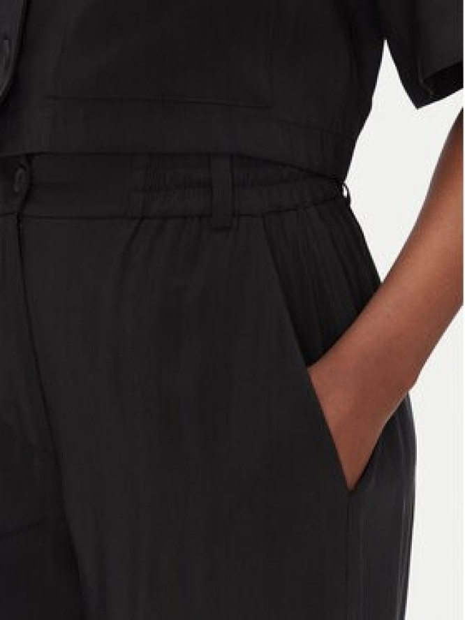 ACCESS FASHION Spodnie materiałowe 53-5112-405 Czarny Regular Fit