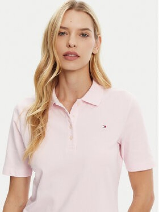 Tommy Hilfiger Polo 1985 WW0WW43224 Różowy Regular Fit