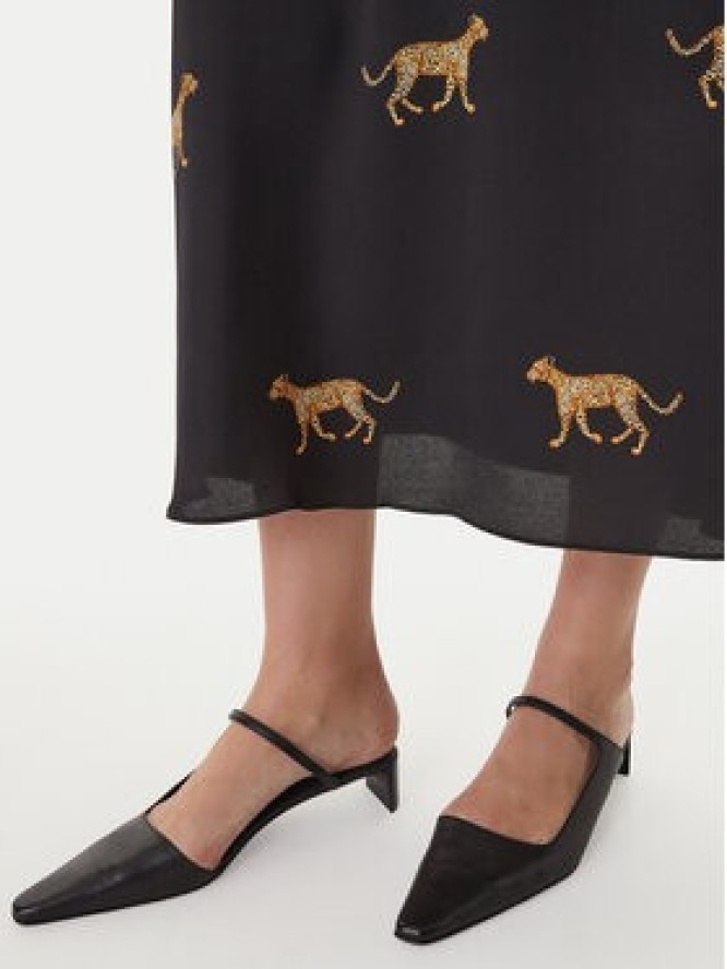 LOLA CASADEMUNT Spódnica maxi LS2608008 Czarny Regular Fit