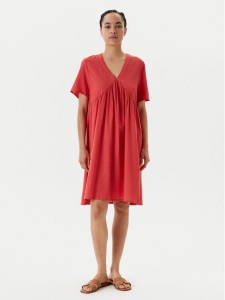 United Colors Of Benetton Sukienka letnia 4PQNDV0BS Czerwony Relaxed Fit