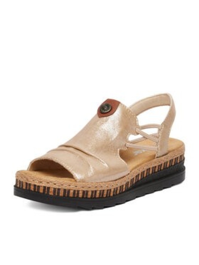 Rieker Sandały CEO-V7972-60 Złoty