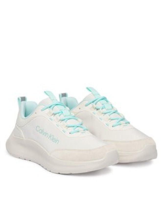 Calvin Klein Sneakersy Light Eva Run Ess Lac Ny-Su Wmn HW0HW03293 Biały