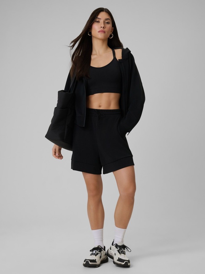 4F Spodenki dresowe z modalem damskie - czarne XXL