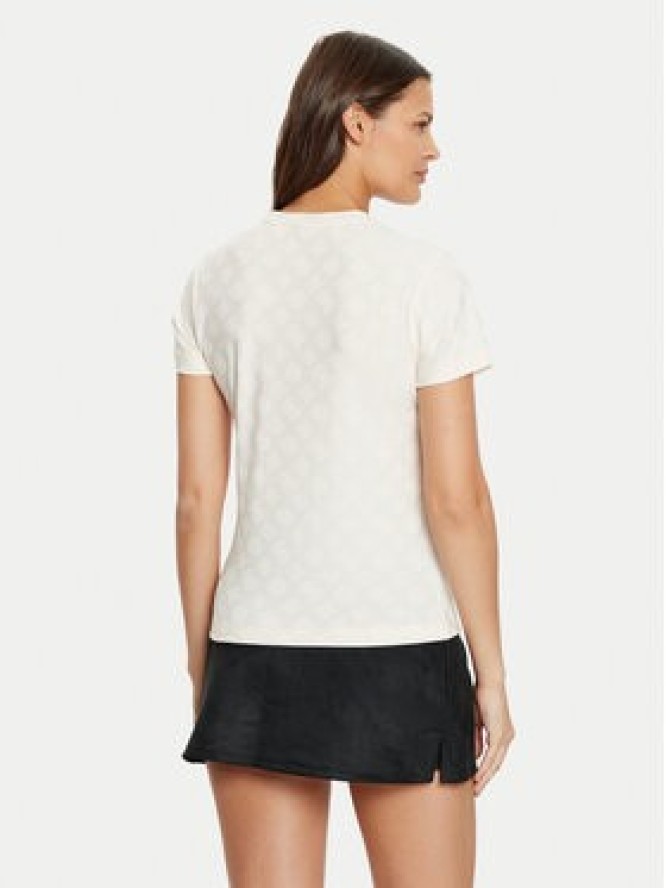 Guess T-Shirt V5RI02 KCLG2 Écru Regular Fit